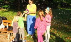 Pillanatkép buborékfújóval