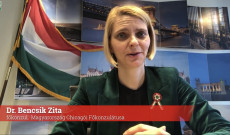 Dr. Bencsik Zita főkonzul videóüzenet közben