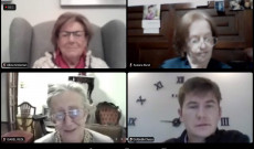Résztvevők az összejövetelen- Alicia Groisman, Susana Bund, Isabel Rendl, Marti Tibor