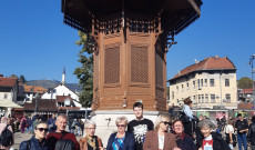 Szarajevó óvárosában, a Sebilj kútnál