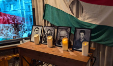 fényképek, lyukas zászló, 1956