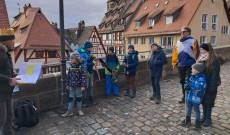 Luxemburgi Zsigmond korát megidéző cserkészfoglalkozás Nürnbergben