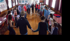 Néptánc tanítás a Christchurchi Magyar Klubban