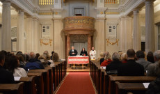 Mag. D. Fónyad Pál evangélikus lelkész, nt. Karvansky Mónika református lelkipásztor, Simon Ferenc esperes