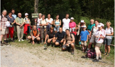 Csoportkép a gráci magyarok 2013. szeptemberi máriacelli gyalogzarándoklatán