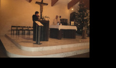 Varga Gabriella és Szabó Ernő atya december 25-én Linzben