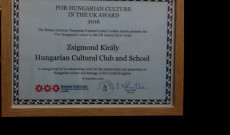 Magyar Kultúráért az Egyesült-Királyságban-Díj