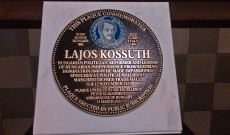 A manchesteri Kossuth Lajos-emlékplakett