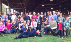 A tábor résztvevői a Mesterrel A tábor résztvevői a Mesterrel