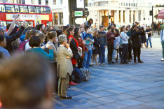 Flashmob Londonban Bartók Béla emlékére / fotó: Kelemen Lehel