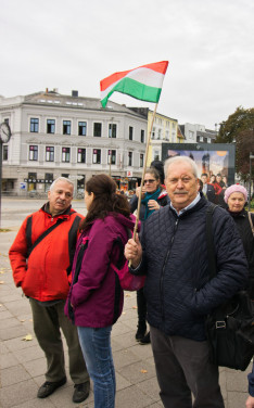 Magyar zászló Lübeckben