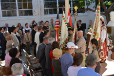 Szent István-szobor avatása Los Angeles-ben