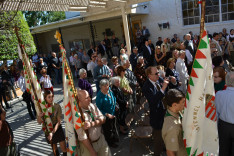 Szent István-szobor avatása Los Angeles-ben