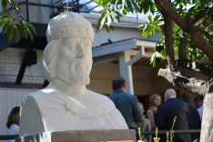 Szent István-szobor avatása Los Angeles-ben