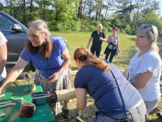 10 m-es kürtős kalács munkálatai a Cserkészparkban