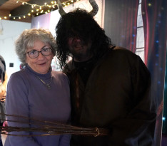 Fotózkodás a krampusszal