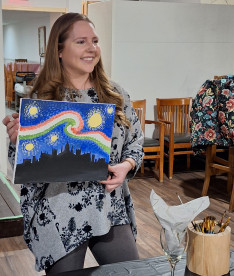 Sonya Najm és a mintafestmény 