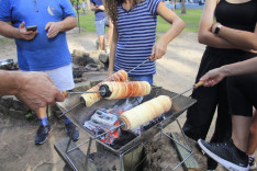 Kürtőskalács készítés