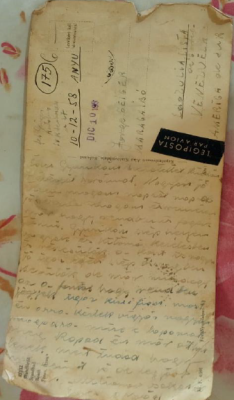 Levél 1958-ból
