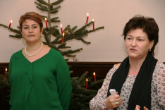 Csibi Krisztina és Varga Gabriella az innsbrucki karácsonyi szentmisén