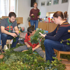 Adventi koszorúk készítése