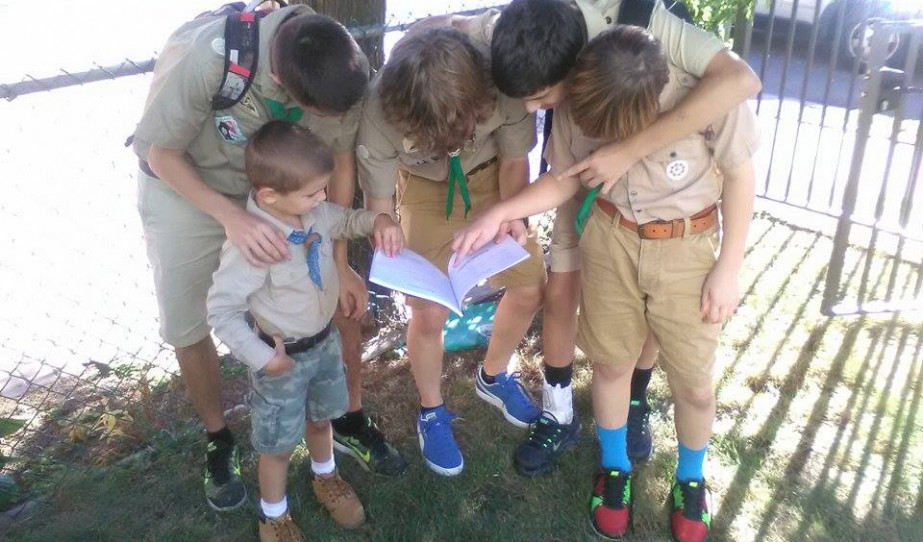 Cserkészfoglalkozás Garfiedon