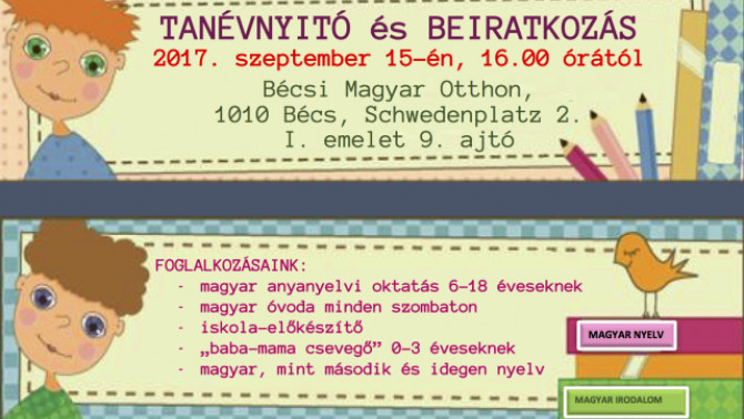 Tanévnyitó a Bécsi Magyar Iskolában Tanévnyitó a Bécsi Magyar Iskolában