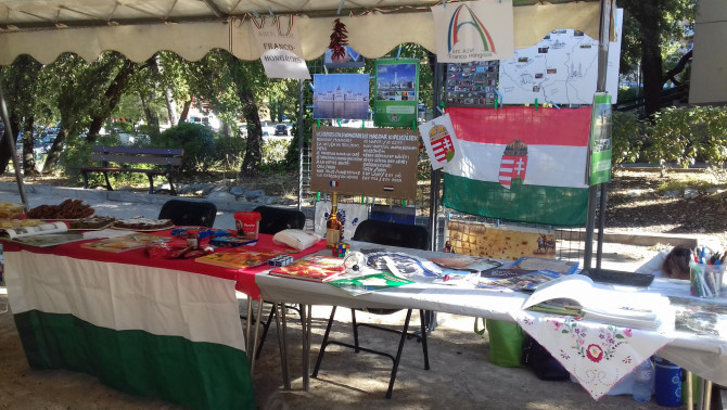 A látogatókra várva Készen áll a magyar stand