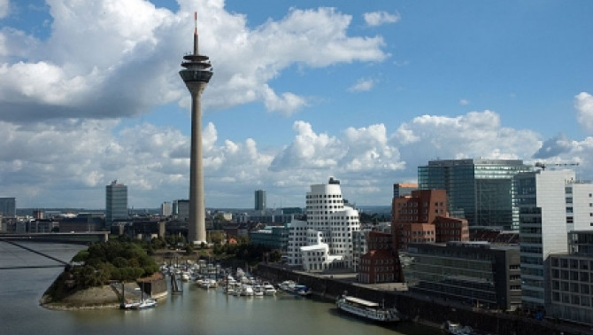 Düsseldorf Madártávlatból