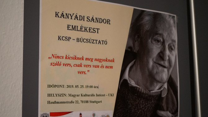 Kányádi Sándor emlékest és KCSP ösztöndíjasok búcsú estje