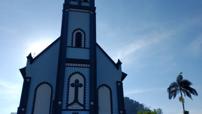 Szentmise Szent István király tiszteletére Jaraguá do Sul-ban