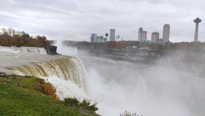 A Niagara vízesés novemberben