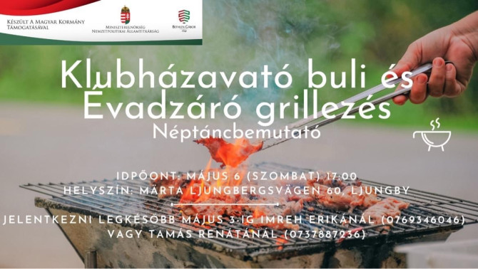 Klubházavató, évadzáró grillezés és néptáncbemutató