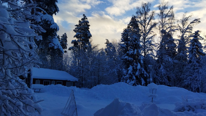 Decemberi nappali fények Finnországban