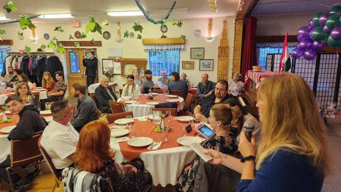 Életkép a nanaimói szüreti bálból