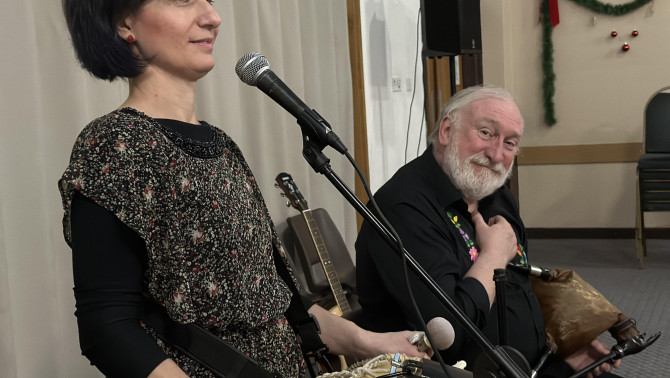 Csige Ildikó és Michael Billington