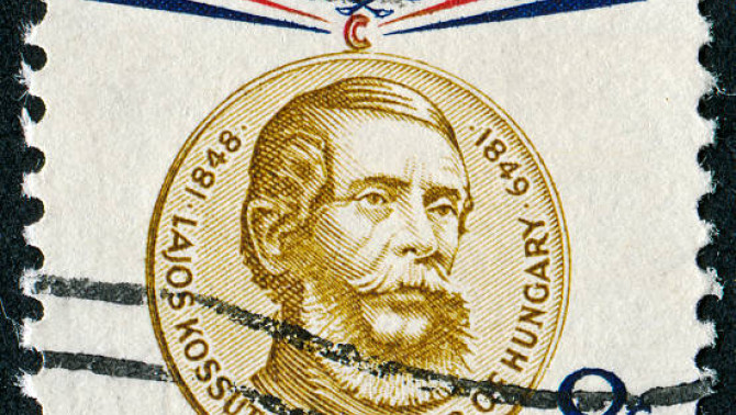 Kossuth Lajos amerikai bélyegen
