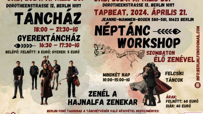 Áprilisi tánchétvége plakátja Áprilisi tánchétvége plakátja