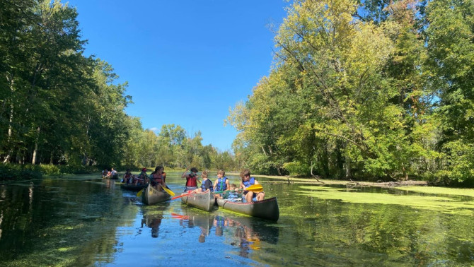 Kenukban a Cuyahoga folyón