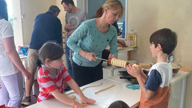 Kürtőskalács készítés