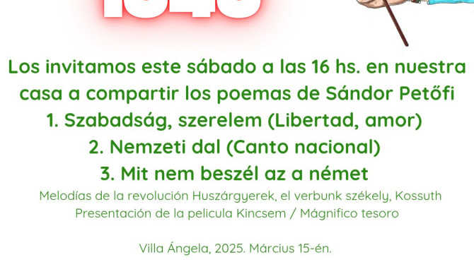 Március 15-i ünnepség, Villa Ángela, Chaco, Argentína