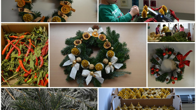 Adventi koszorú készítés