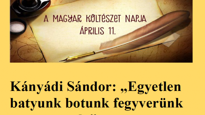 Költészet Napja - plakát Zürichből Költészet Napja - plakát Zürichből